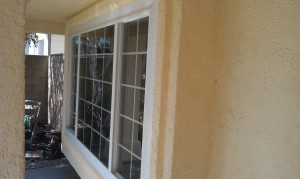 We then installed the wire lathing and applied a matching stucco finish to match the rest of the house.