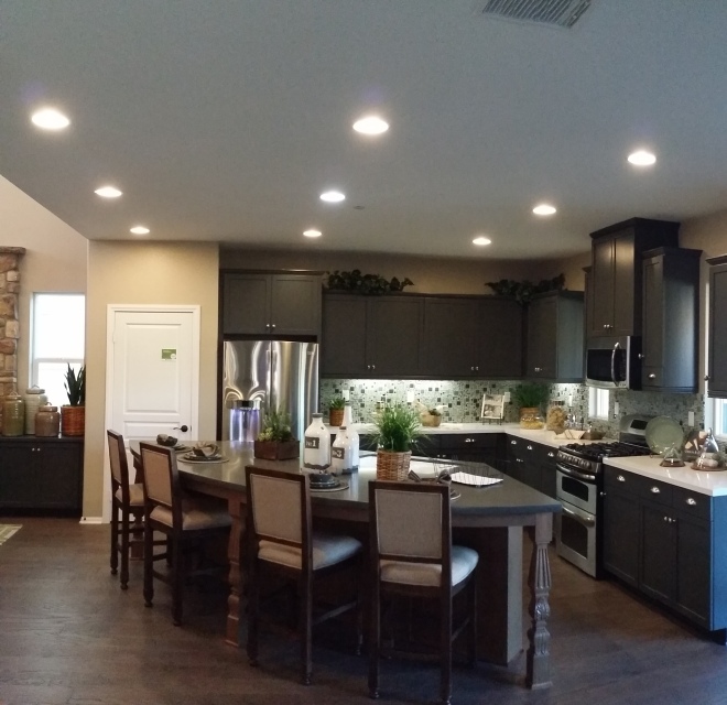 LED Recessed Lighting Installation and Under Counter Lighting